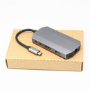 Bakeey 9 In 1 Type C to HDMI USB3.0 RJ45 4K High Speed HUB Adapter For Laptop Tablet Huawei P30 Xiaomi Mi9 S10+ Note 10