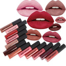 12 Colors Matte Liquid Lipstick Lip Gloss Makeup Waterproof Long Lasting