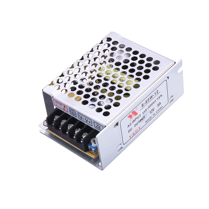 Geekcreit AC 100-240V to DC 12V 5A 60W Switching Power Supply Module Driver Adapter LED Strip Light