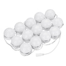 AC100-240V 14PC Hollywood Style LED Vanity Mirror Light Kit  for Makeup Dressing Table + UK Plug
