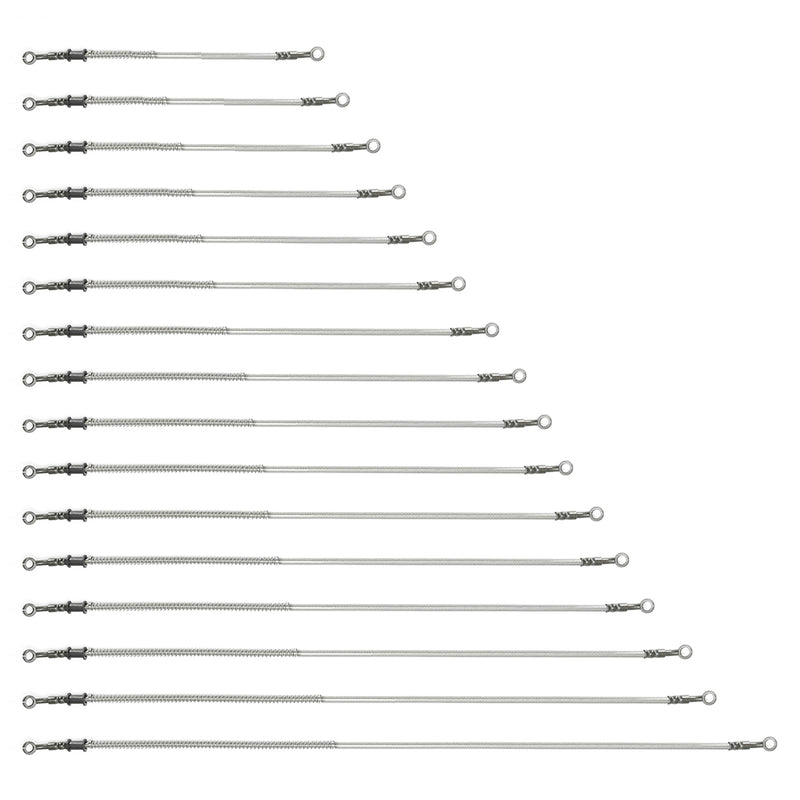 50cm-200cm Motorcycle Bike Brake Clutch Oil Hose Line Pipe 10mm Banjo Silver