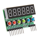 TM1637 6-Bits Tube LED Display Key Scan Module DC 3.3V To 5V Digital IIC Interface Six In One 0.36 Inches