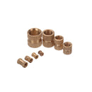 Suleve MXBN4 210pcs M2~M10 Metric Threaded Brass Knurl Nuts Round Insert Embedment Nut Assortment Set
