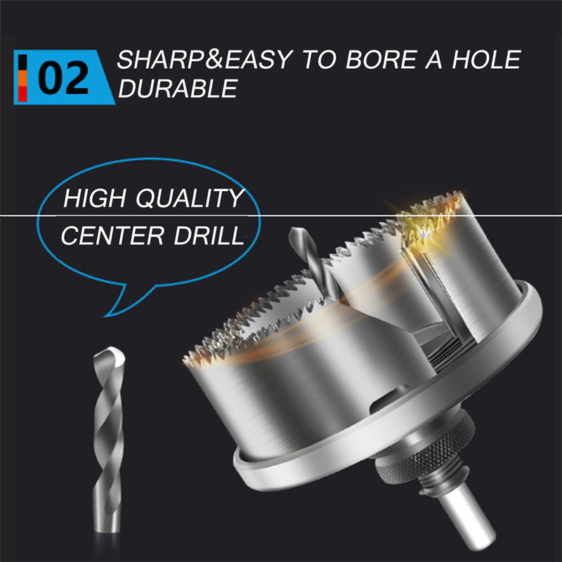 Sharp Durable Woodworking Hole Saw Drill Bit Hole Saw Cutter Kit for Wood Gypsum