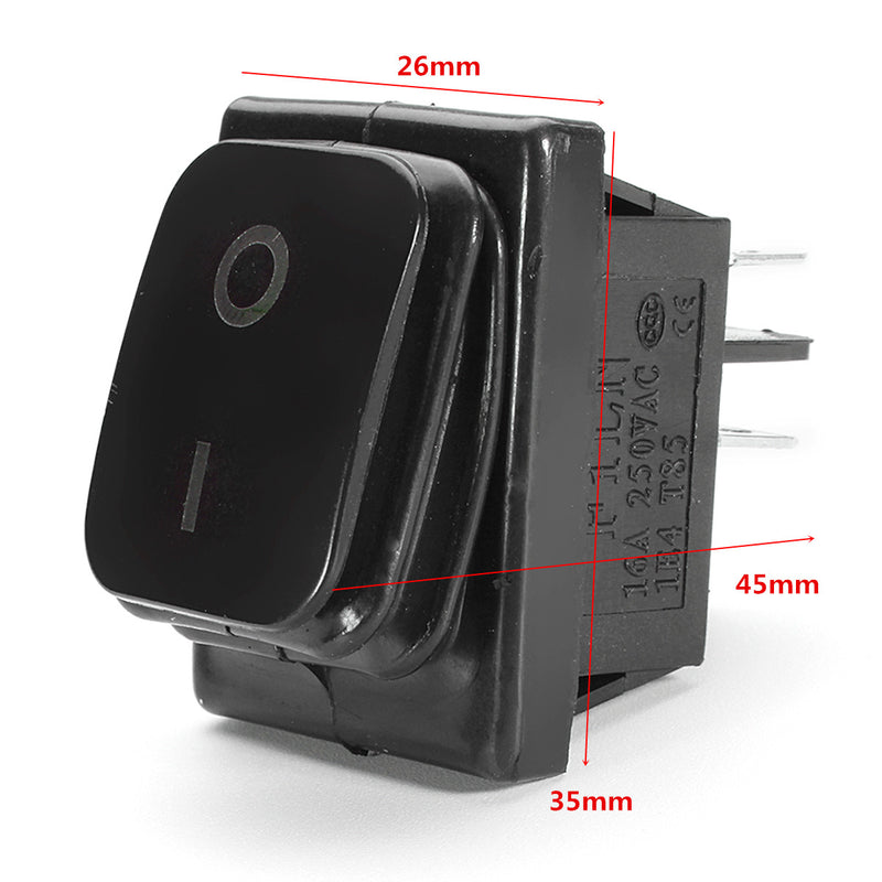 On-Off 4 Pin 12V LED LED Light Rocker Toggle Switch Latching Waterproof