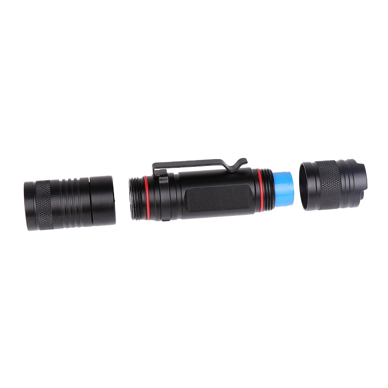 XANES 1123A T6 LED 5 Modes Telescopic Zoom USB Rechargeable Flashlight 18650