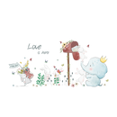 Miico SK7185 Elephant And Rabbit Painting Stickers Children's Room And Kindergarten Decorative Wall Sticker