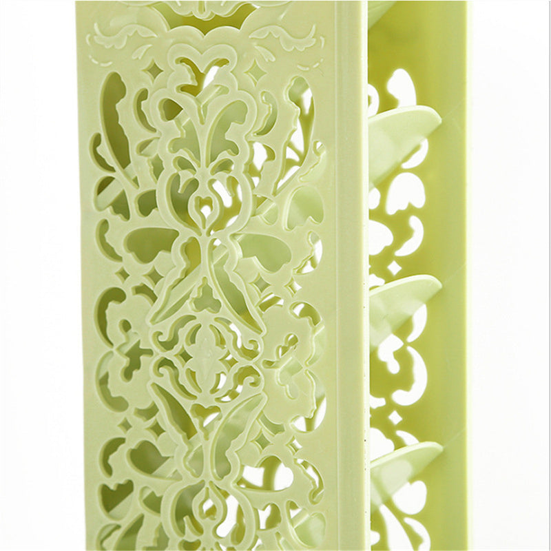 Multi-functional 4 Grids Desktop Hollow Pen Holder Office School Storage Case Desktop Pen Pencil Organizer