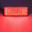 2pc 12V LED Rectangle Reflector Turn Signal Tail Brake Light For Motorcycle Truck Dirt Bike Universal