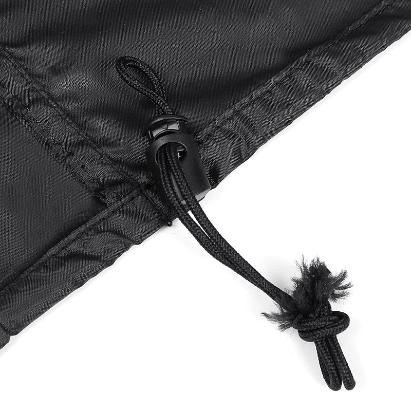 Square Black Fire Pit Cover Outdoor Garden Dustproof Waterproof Cover Garden Table Furniture Cover