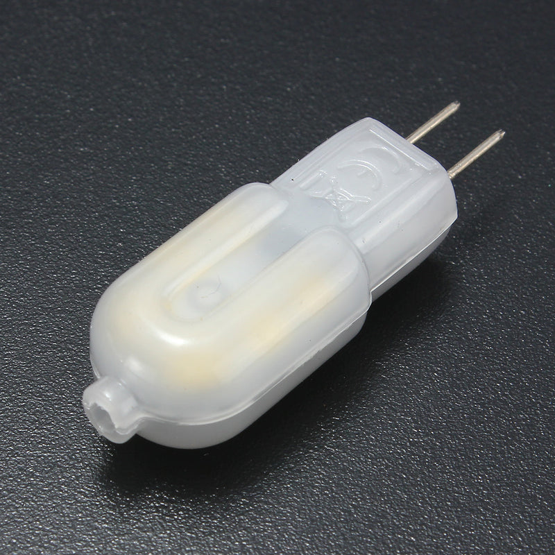 5PCS G4 2W Non-dimmable SMD2835 Milk Cover Natural White 12LED Light Bulb for Indoor Home DC12V