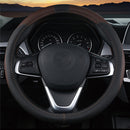 Breathable 38cm PU Leather Non-slip Car Steering Wheel Covers for Toyota/Honda/Nissan/Mazda