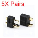 Amass Anti Skid T Plug Connector For RC ESC Battery 5 Pairs For RC Models