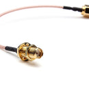 DANIU 5 Inch Male to SMA Female Nut Bulkhead Crimp RG316 Coax Cable