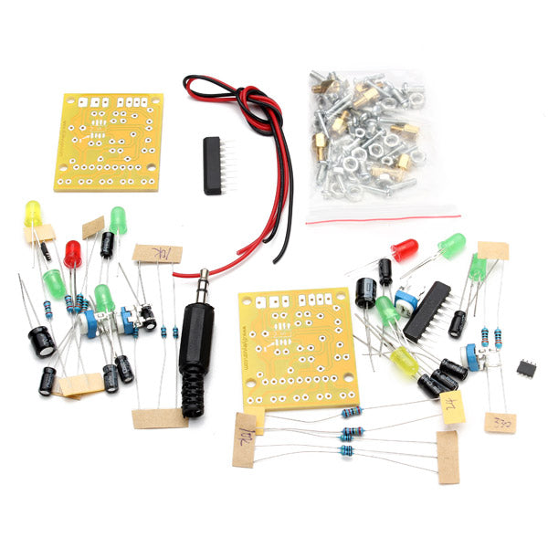 Geekcreit DIY Transparent Mini Amplifier Speaker Kit 65x65x70mm 3W Per Channel