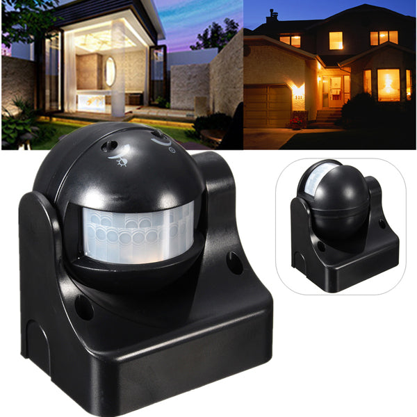 12M 180 Degree Lighting Security PIR Infrared Motion Movement Sensor Detector Switch Outdoor Home