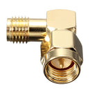 DANIU SMA Male To SMA Female Jack Right Angle Crimp RF Adapter Connector