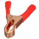 2Pcs Alligator Clip Battery Test Lead Clips 50A Red + Black 80mm