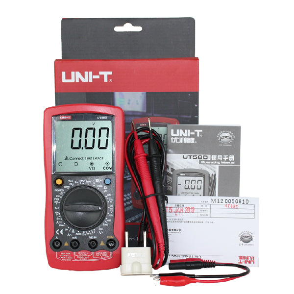 UNI-T UT58D LCD Digital Volt Amp Ohm Capacitance Inductance Multimeter