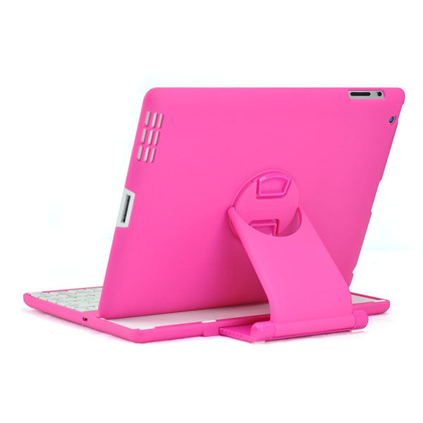 Leasun bluetooth Keyboard Stand PU Leather Cover Case For Tablets