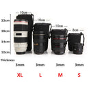 4Pcs Soft Neoprene S M L XL Lens Pouch Bag For Canon Nikon Sony Pentax DSLR Camera