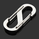 Sanrenmu SK008D Number Eight Stainless Steel Carabiner Tool Key Chain Lucky