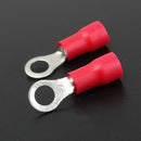25pcs Red Rubber PVC Terminals Insulated Ring Connector RC 0.5-1.5mm