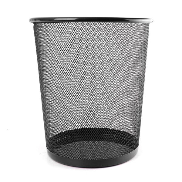 New Colourful Metal Mesh Waste Bin Rubbish Paper Net Basket Home Office Durable