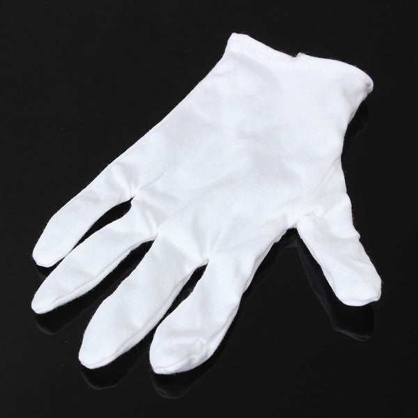 1Pair White Cotton Gloves Anti-static Protective Gloves for BGA Work