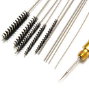 11pcs Airbrush Nozzle Cleaning Repair Tool Kit Needle & Brush Set