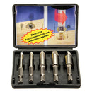 5PCS Screw Easy Speed Out Extractor Remover Hex shank Drill Set