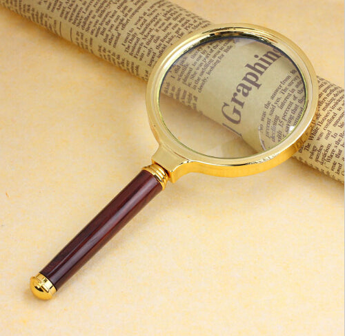 60mm 10X Handheld Magnifier Magnifying Glass Lens Zoomer Loupe