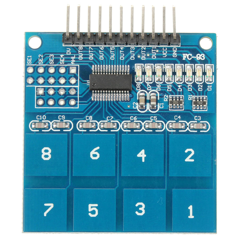 3pcs TTP226 8 Channel Digital Capacitive Switch Touch Sensor Module