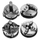 SANOU 3/4 Jaws Wood Lathe Chuck 50mm 63mm Manual Chuck Self-centering DIY Metal Wood Lathe Tools