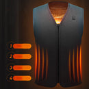 Electric Vest Heated Cloth Jacket USB Thermal Warm Heated Winter Body Warmer Ski