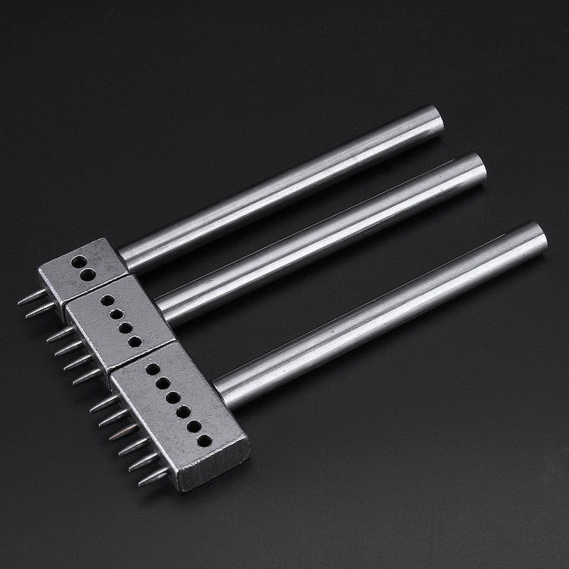 4/5/6mm Leather Chisel Craft Tools Hole Punch Stitching Punch Tool Set