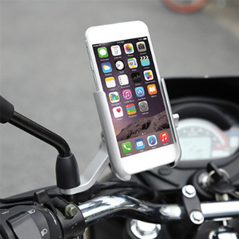 Adjustable Universal Aluminum Alloy Motorcycle Mirror/Handlebar Phone Holder