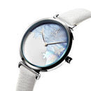 SHENGKE SK K0101 Concise Butterfly Leather Strap Fashion Female Wristband Fresh Color Women Quartz Watch