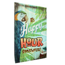12x18 Inch Spring Parrot Happy Hour Garden Flag Mini Yard Banner Display Home Decorations