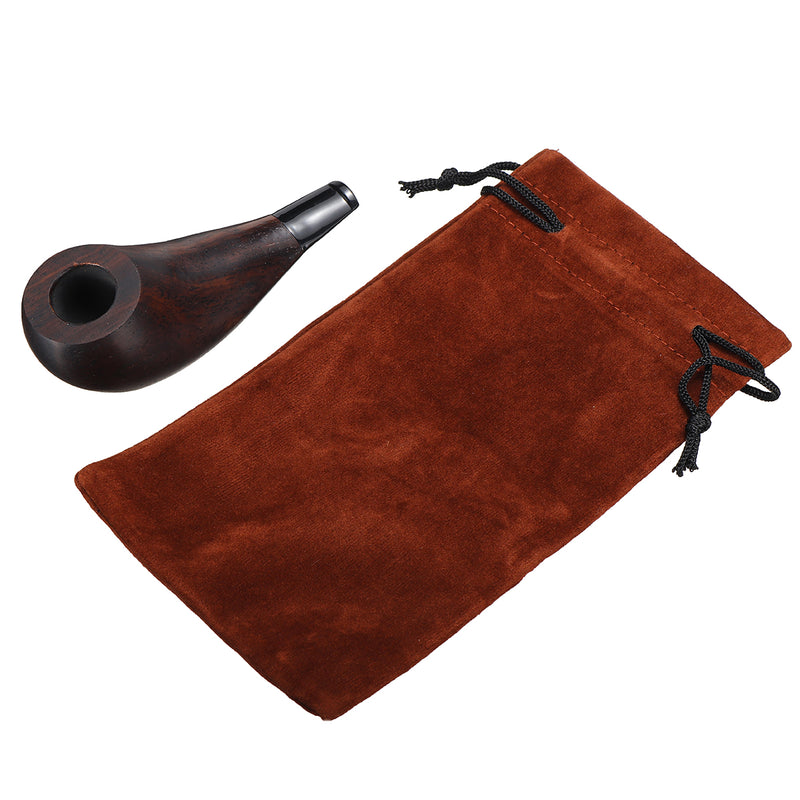 Ebony Wooden Smoking Water Pipe Men High-ended Pipe 10cm