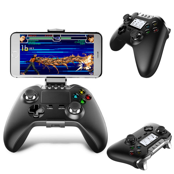 iPega PG-9063 bluetooth Gamepad Smart Game Controller with LCD Display Holder for Android iOS Tablet