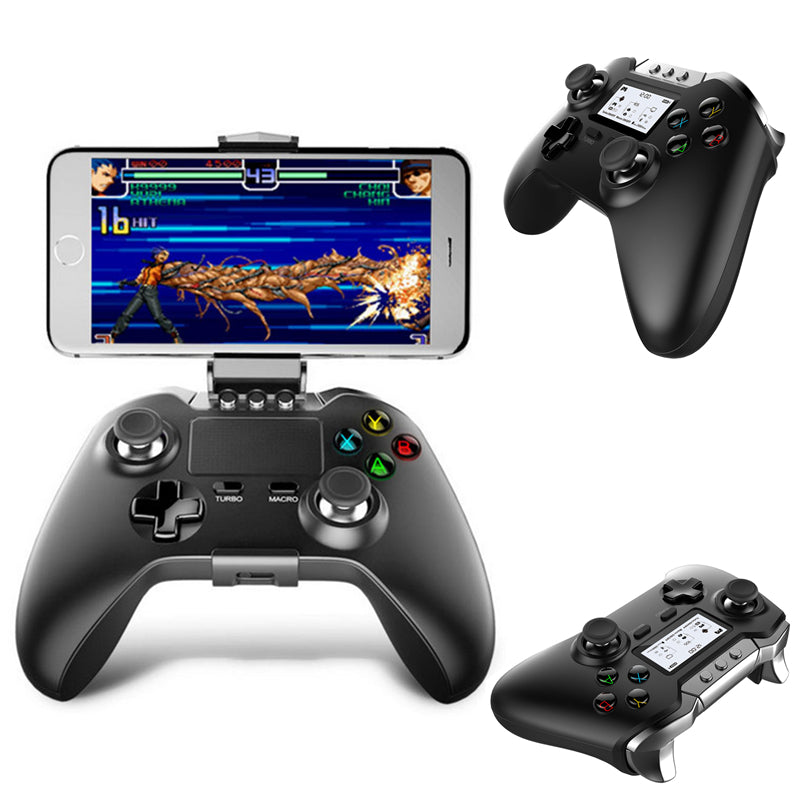 iPega PG-9063 bluetooth Gamepad Smart Game Controller with LCD Display Holder for Android iOS Tablet