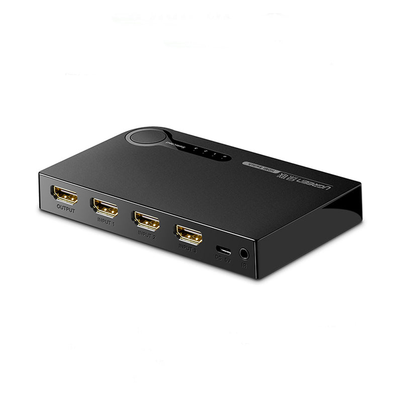 Ugreen 40234 HDMI Splitter 3 Input 1 Output 4K HD Switcher for PC Laptop XBOX 360 PS3 PS4 Nintendo Switch HDMI Adapter