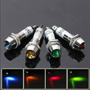 8mm 12V LED Dashboard Warning Indicator Signal Light Lamp