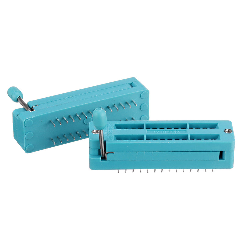 2pcs IC Lock Seat Zif Socket Test Universal zif Sockets 28Pin Narrow