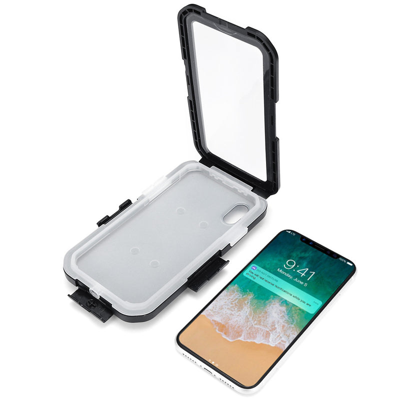 IPX8 Underwater Waterproof Case Motorcycle Bicycle Phone Holder For iPhone XS Max