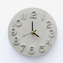 Cement Concrete Silicone Mould DIY Craft Clock Making Clay Plaster Mould Handmade
