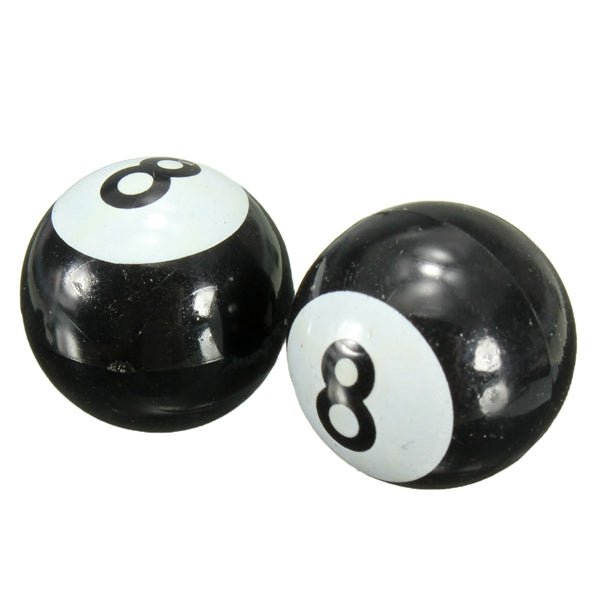 8pcs Universal Car Truck Motor Bike Pool 8 Ball Tire Air Valve Stem Caps Wheel Rim Caps Bolt