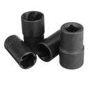 4PCs GRIP N TWIST SOCKETS LOCKING WHEEL NUT REMOVERS DAMAGED ROUNDED BOLT