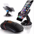 Free Rotation Mouse Shape Sucker Car Dashboard Holder Mount Stand For Less Than 6.5-inch Smartphone